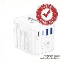 Cargador Universal con Enchufe Convertidor 30wPD, Directo de Fábrica, Reino Unido, Estados Unidos, UE, Australia, Adaptador de Viaje Mini USB Tipo C Todo en Uno para Computadoras Portátiles y Tabletas