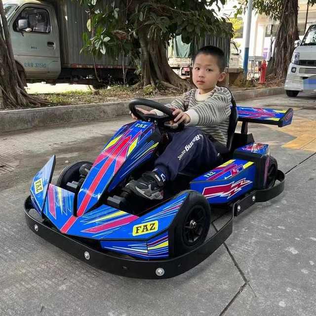 New Sports Style Amusement Themed Park Electric Racing Karting Battery Go Kart for Children and Adults