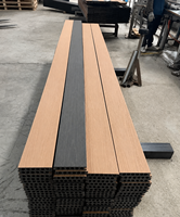 Plancher en bois-plastique double face de deuxième génération WPC pour cour, balcon et terrasse, imperméable