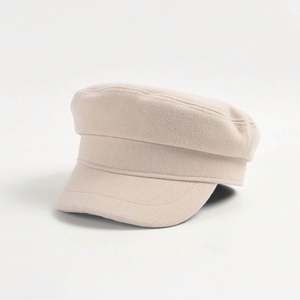 Boina de Moda Otoño Invierno, Gorro Cálido para Mujer, Boina de Lana de Color Sólido, Boina Casual Plana con Visera de Pato, Boina Británica Retro para Mujer - Product Image 4