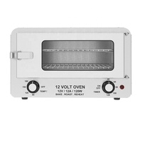 Four grille-pain portable 12V 120W entièrement métallique pour voiture, chauffe-aliments de camping, alternative au micro-ondes
