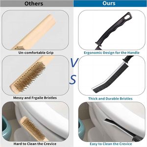 Factory Wholesale PP Material Cleaning <b>Brush</b> Hard Bristle Crevice Cleaner for Bathroom Kitchen Tile Dead Corner Crack <b>Dust</b> - Product Image 6