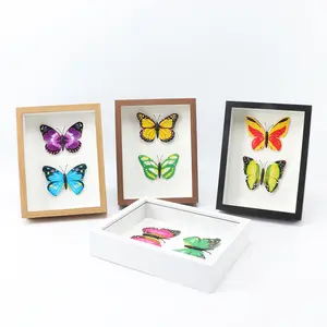 3Cm Fotolijst 6,7,8,10, A4 Creatieve Handgemaakte Diy Gedroogde Bloem Picture Box Frame Foto 3d Schaduw Exemplaren Fotolijst