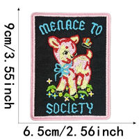Bordir Spiritual Grosir, Patch Bordir dengan Slogan Antar Negara dalam Bahasa Inggris untuk Pakaian, Tas, Topi