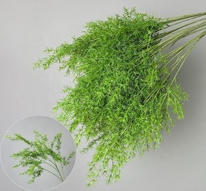 Nouvelle Arrivée Série Verte Décoration Florale Artificielle Asperge, Barbe de Dragon, Romarin pour Mariage - Product Image 1