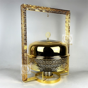 Luxury Hot Selling Stainless Steel <strong>Dish</strong> Chaffing Food Warmer 8L <strong>Chafing</strong> <strong>Dish</strong> <strong>Buffet</strong> <strong>Set</strong> for Hotel Wedding - Product Image 5