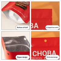 Sachet refermable pour aliments pour animaux de compagnie, idéal pour friandises pour chiens et chats, aliments lyophilisés et secs, pochette personnalisée imprimée, à fond stable