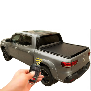 Couverture de benne manuelle enroulable en alliage d'aluminium robuste, étanche et verrouillable pour Toyota <span class=keywords><strong>Ford</strong></span> Ranger GMC <span class=keywords><strong>Sierra</strong></span> - Product Image 1