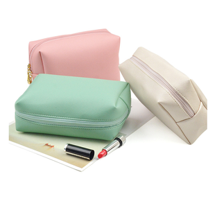 <span class=keywords><strong>Borsa</strong></span> cosmetica con cerniera in pelle sintetica resistente all'acqua per il trucco porta cosmetici da viaggio <span class=keywords><strong>borsa</strong></span> da toilette per regalo da donna - Product Image 3