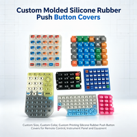 Couvre-boutons en caoutchouc silicone moulé sur mesure à haute élasticité, anti-âge, pour claviers numériques sans fil et panneaux d'instruments