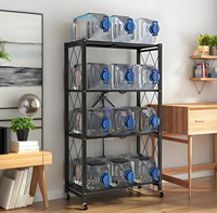 Étagère métallique pliable à 4 niveaux pour cuisine et garage avec roulettes, épaisseur 1,5 mm, rangement multifonctionnel pour épices et outils, design moderne