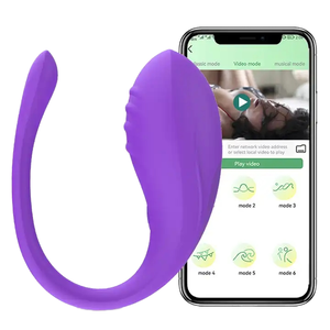 Juguete Sexual con Forma de Huevo de Silicona para Mujeres, con Control Remoto Inalámbrico por Bluetooth a través de Aplicación - Product Image 1