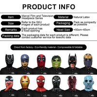 Masque d'horreur en latex multi-styles, masque de démon pour maison hantée, accessoires pour escape room, fête costumée, personnalisable