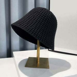 Sombreros de Pescador de Ganchillo Suaves y Modernos para Mujer, Sombreros de Pescador Tejidos para Mujer, para Pesca, Esquí, Fiestas Casuales - Product Image 1