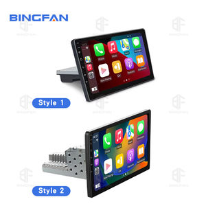 Autoradio QLED Android 10 Quad-Core 1 Din avec Écran Tactile, CarPlay, Lecteur DVD et Électronique Auto - Product Image 4