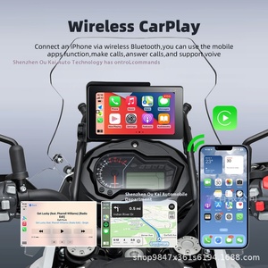 Pantalla GPS inalámbrica impermeable de 5,5 pulgadas para Android Apple Carplay navegación portátil 1 año para motocicletas BMW - Product Image 2