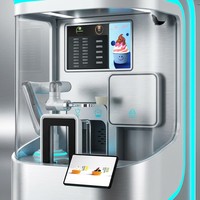 Máquina Expendedora Robótica, Robot Expendedor de Helados, Máquina de Gelato para Negocios, Maquinaria de Alimentos y Bebidas