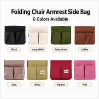 Sac de rangement portable Areffa pour chaise pliante de camping style glamping, avec poche latérale, idéal pour pique-nique et accessoires de camping