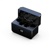 Microphone cravate sans fil S68 2.4G à condensateur avec éclairage RGB, suppression du bruit et fonctions intelligentes pour l'extérieur