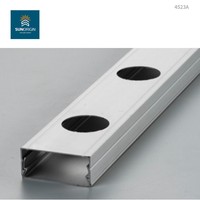 Perfil de Aluminio Anodizado RGB para Iluminación LED, Color Plata/Personalizable, Servicios de Corte, Doblado y Soldadura, Pixel Dot