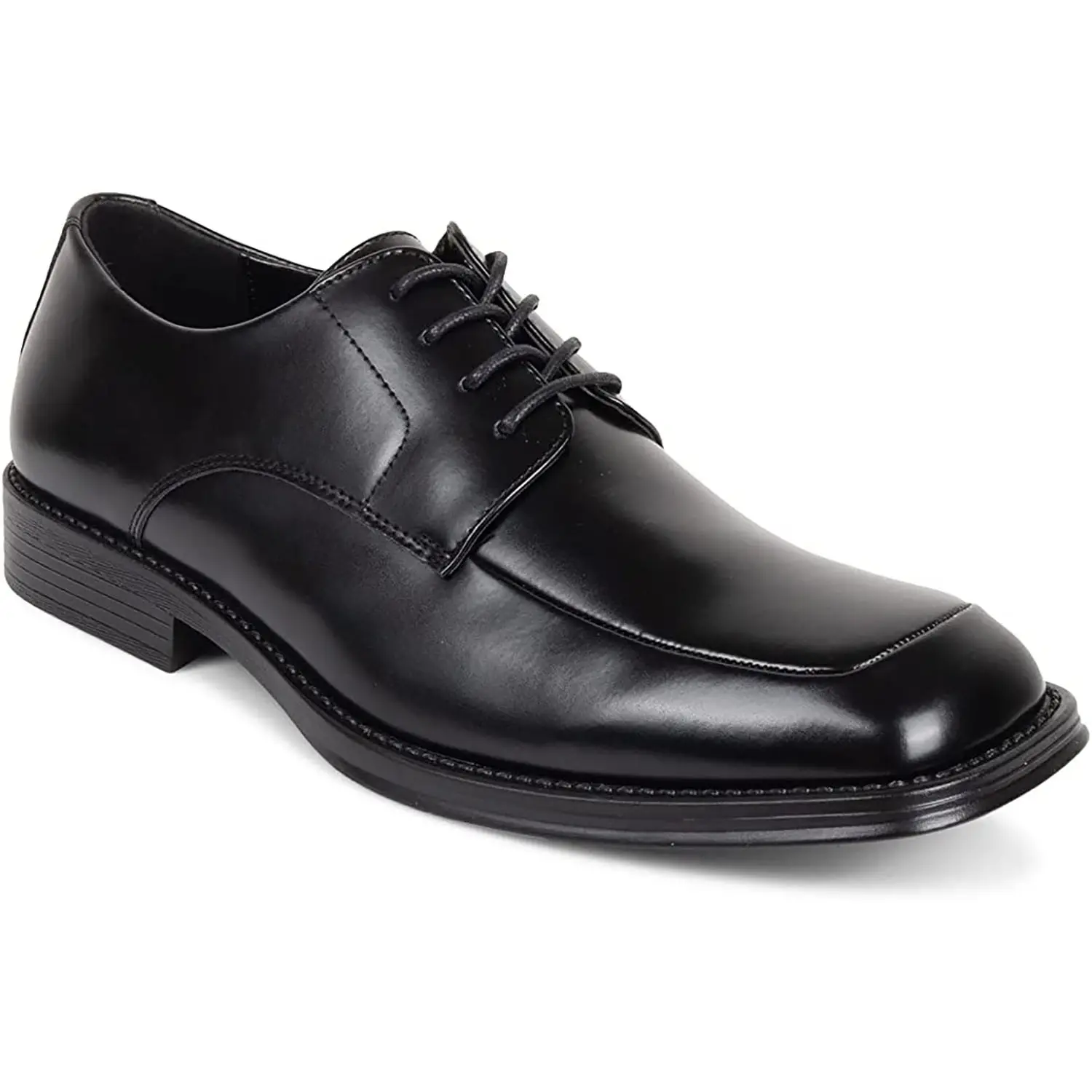 Custom Black Office Formal Dress Derby Shoes For Men Genuine Leather