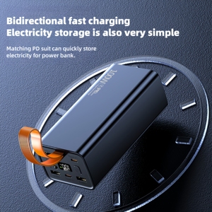 แบตเตอรี่สำรองพลังงานสูง 65W 50000mah ชาร์จเร็วพิเศษ สำหรับโทรศัพท์มือถือ แล็ปท็อป แบตเตอรี่ลิเธียมโพลิเมอร์ ช่องเสียบ Type-C - Product Image 6