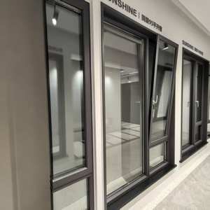 Индивидуальный современный дизайн, двойное закаленное стекло, створчатое окно, распашное открытое, с двойным остеклением, садовые окна для экстерьера - Product Image 3