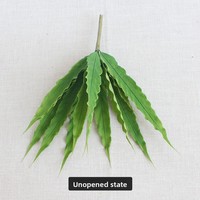 Décoration d'intérieur, nid d'oiseau artificiel, fougère en plastique doux au toucher avec 12/15 feuilles, résistant aux UV, écologique, plante artificielle de 40 cm