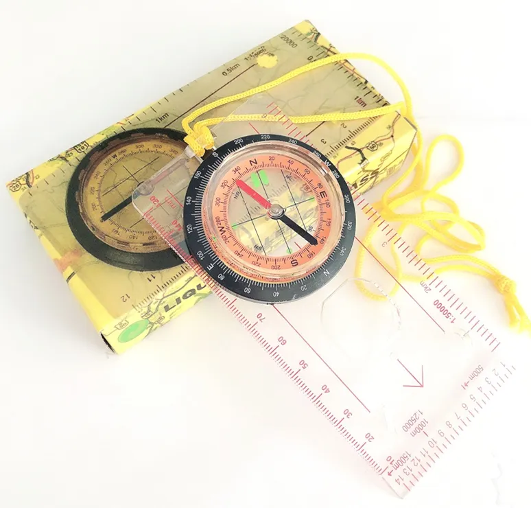 Outdoor multi-function compass pointing north compass
