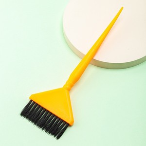 Hair Dye <b>Brush</b> Triangle Shape Bristle Hair Salon Coloring Highlighting Single <b>Brush</b> Pink Orange Yellow - Product Image 3
