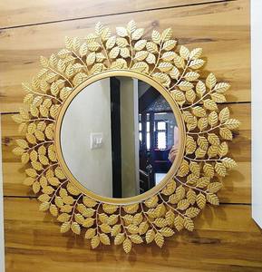 Espejo de Pared Decorativo Elegante de Alta Claridad con Marco Metálico Resistente y Hermoso Diseño para Decoración del Hogar, Oficina y Hotel - Product Image 1