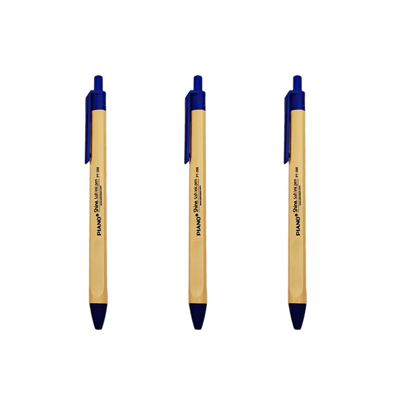 PIANO PT-208 promotional gel pens 0.7mm plastic pen clips economic stationary gel ink pen soft