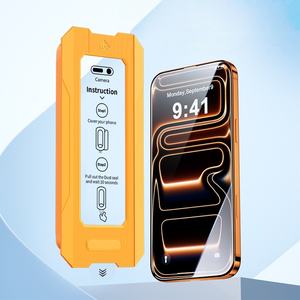 Protector <span class=keywords><strong>de</strong></span> <span class=keywords><strong>Pantalla</strong></span> Mágico HD Electrochapado <span class=keywords><strong>Tipo</strong></span> O Plegable y Antipolvo <span class=keywords><strong>de</strong></span> Aplicación Instantánea para <span class=keywords><strong>iPhone</strong></span> 17 16 15/14/<span class=keywords><strong>13</strong></span> <span class=keywords><strong>Pro</strong></span> <span class=keywords><strong>Max</strong></span> - Product Image 1