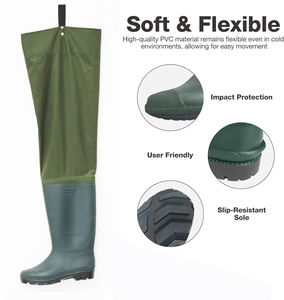 Cuissardes imperméables pour hommes en nylon durable pour la pêche - Product Image 3