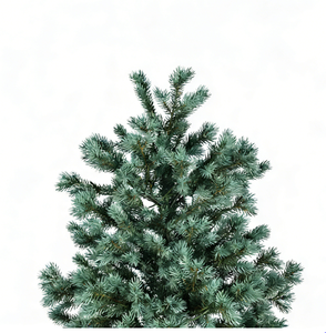 Sapin de Noël artificiel pré-éclairé bleu <span class=keywords><strong>vert</strong></span> givré, aiguilles en PE réalistes, lumières LED multicolores, durabilité 5 ans et plus, ignifuge - Product Image 3
