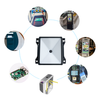 AIXW Module de scanner rapide de codes QR et de codes à barres Interface USB et COM à grande fenêtre de numérisation pour réfrigérateur avec trou de vis en stock