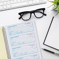 Carnet de formulaires autocopiants pour commandes de restaurant, personnalisable, avec autocollants, en NCR, à duplicata