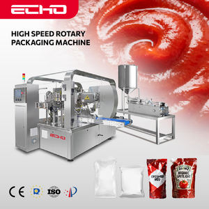 Machine d'emballage automatique de joint de remplissage de sac préfabriqué pour la pâte de tomate - Product Image 1