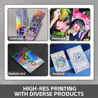 Cartes holographiques personnalisées Anime, épaissies, gaufrées, estampées à chaud, dorées, avec feuille d'argent laser, pour jeu de cartes à collectionner