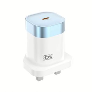 Global Compatibility GaN Type-<b>C</b> <b>Adapter</b> Charger 35w PD Charger US EU UK Wall <b>Plug</b> Universal 27W <b>USB</b> <b>Adapters</b> for Phone 16 15 14 - Product Image 6