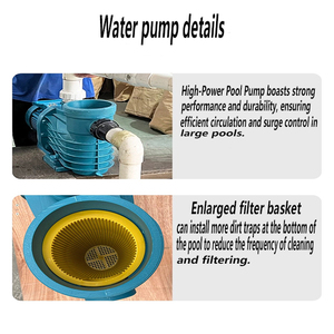 Pompes de <span class=keywords><strong>piscine</strong></span> électriques de haute qualité 1hp/1.5hp/2hp, filtre de circulation, <span class=keywords><strong>pompe</strong></span> à eau avec couvercle - Product Image 3