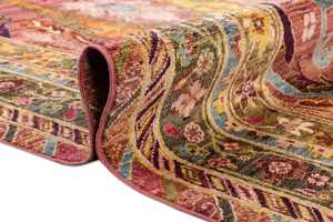 Handmade Woven Tibetan Wool Silk Area Rug Eco-Friendly Non-Slip Washable Modern Design for Luxury Hotels & Homes - Product Image 2