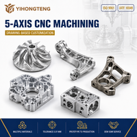 Service d'usinage CNC 5 axes, pièces complexes personnalisées, prototype d'impeller en aluminium et titane, précision OEM