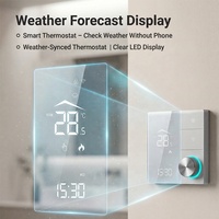 Termostato Inteligente WiFi Flexible para Calefacción Tradicional, Pantalla LED Táctil, Controlador de Temperatura para Caldera de Agua y Gas