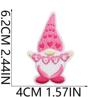 Vente flash Nouveaux patchs brodés à repasser sur tissu à thème romantique rouge rose pour la Saint-Valentin Cadeau pour les amoureux Décoration