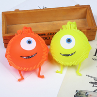 Kehui – petites balles Antistress en plastique, jouets lumineux, balle Anti-Stress colorée, joli Animal, sourire, balle douce
