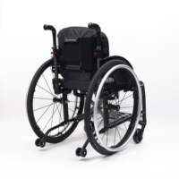 Fauteuil roulant manuel pliable léger en alliage d'aluminium avec roues à dégagement rapide pour athlètes handicapés, fauteuil roulant de loisirs et de sport