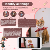 Caméra interactive IA pour enfants avec filtre MP3, en plastique, prend en charge l'extension de carte SD, outil d'apprentissage de l'anglais, des mathématiques et des sciences