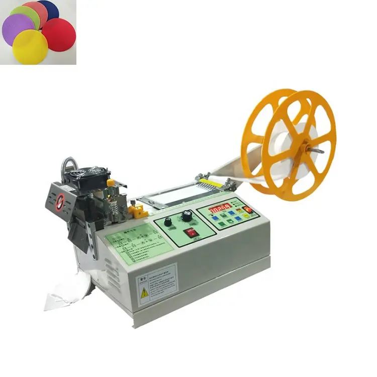 Automatic fabric satin ribbon round tape cutting machine for different shapes