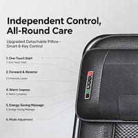 Fauteuil de massage pliable à brancher, usage domestique, massage complet du corps par pétrissage, instrument de massage cervical, position assise et inclinable, filaire